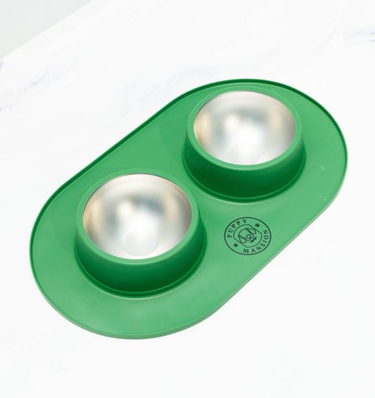Stainless Steel Double Dog Bowl