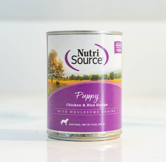 Puppy Soft Can Food Nutrisource Chicken and Rice Recipe